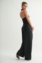Black Halston Wide-leg Vest Jumpsuit