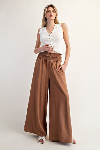 Coco Smocked Wide Leg Pants