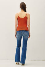 Rust Knit Sweater Tank