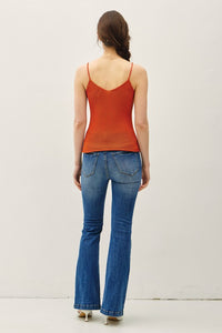 Rust Knit Sweater Tank