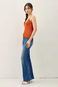 Rust Knit Sweater Tank
