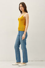 Mustard Knit Sweater Tank