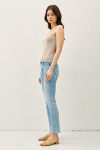 Lt Taupe Knit Sweater Tank
