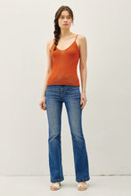 Rust Knit Sweater Tank