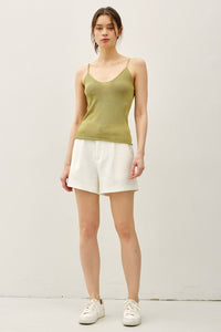 Sage Knit Sweater Tank