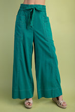 Forest Linen Wide Leg Pants