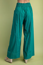 Forest Linen Wide Leg Pants