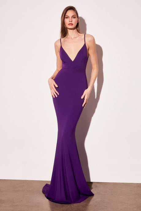 open lace back dress La Femme Aqua Blue Long Sequin Prom Dress