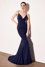 Navy Knot Sorry Backless Maxi Dress