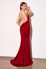 Burgundy Knot Sorry Backless Maxi Dress