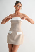 Nude/White Monaco Contrast Mini