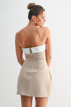 Nude/White Monaco Contrast Mini