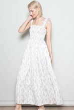 Cream Romantic Boho Maxi Dress