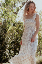Cream Romantic Boho Maxi Dress
