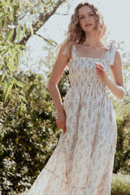 Cream Romantic Boho Maxi Dress
