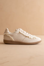 Cream Pearl Charm Sneakers