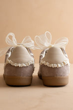 Dark Grey Pearl Charm Sneakers