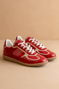 Cherry Tapestry Tapestry Lace Up Sneakers