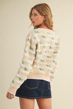 Ivory Pink Multi Fuzzy Cherry Sweater