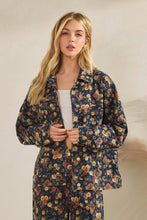 Dk Denim Twill Floral Denim Jacket