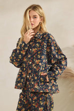 Dk Denim Twill Floral Denim Jacket