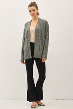 Spruce Chunky Cable Knit Cardigan