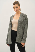 Spruce Chunky Cable Knit Cardigan