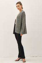 Spruce Chunky Cable Knit Cardigan