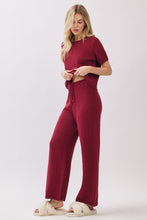 Burgundy Game Day Cozy Knit Sweater Set