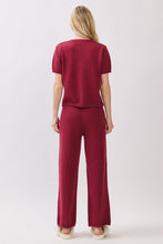 Burgundy Game Day Cozy Knit Sweater Set