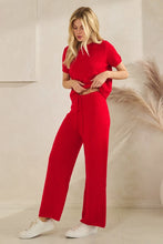 Red Game Day Cozy Knit Sweater Set