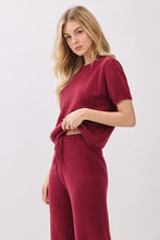 Burgundy Game Day Cozy Knit Sweater Set