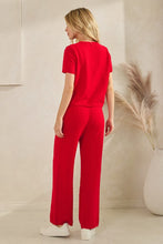 Red Game Day Cozy Knit Sweater Set