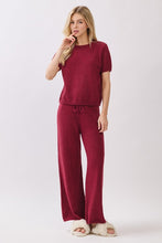 Burgundy Game Day Cozy Knit Sweater Set