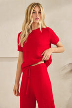 Red Game Day Cozy Knit Sweater Set
