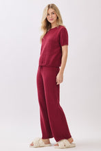 Burgundy Game Day Cozy Knit Sweater Set