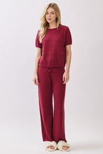 Burgundy Game Day Cozy Knit Sweater Set