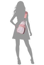 Blush Tweed Sling Bag Backpack
