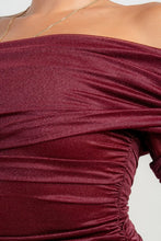 Port Long Sleeve The Shoulder Ruched Mesh Top