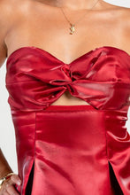 Dk Scarlet Strapless Strappy Detailed A-line Mini Dress