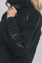 Black Faux Fur Trimmed Jacket