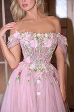 Mauve Off-The-Shoulder Neckline With Soft Tulle Sleeves