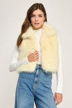 Butter Yellow Cloudy Fur Vest