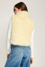 Butter Yellow Cloudy Fur Vest