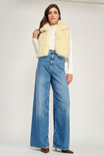 Butter Yellow Cloudy Fur Vest