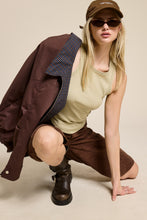 Chocolate Contrast Plaid Barn Jacket
