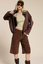 Chocolate Contrast Plaid Barn Jacket
