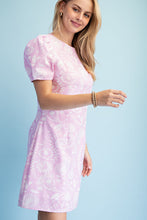 Pale Pink Floral Paisley Print Mini Dress