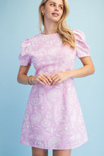 Pale Pink Floral Paisley Print Mini Dress