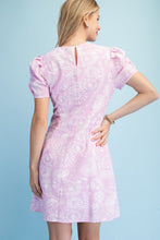 Pale Pink Floral Paisley Print Mini Dress